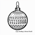 Dot Ornament Christmas Coloring Pages 4