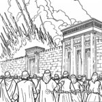 Dramatic Herod's Palace Epiphany Coloring Pages 1