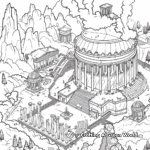 Dramatic Herod's Palace Epiphany Coloring Pages 3