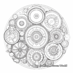 Dramatic Steampunk Gearwork Coloring Pages 2