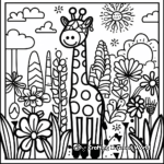 Dreaming of Animal Paradise Coloring Pages 4