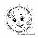 Dreamy Oval Moon Coloring Pages 1