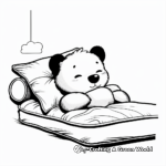 Dreamy Sleepy-Time Kawaii Bear Coloring Pages 2