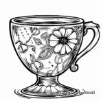 Dreamy Tea Cup Coloring Pages 2
