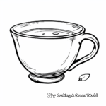 Taza de té de ensueño Páginas para colorear 3