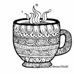 Dreamy Tea Cup Coloring Pages 4