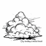 Dreamy Watercolor Clouds Coloring Pages 4