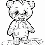 Dress-Up Build a Bear Coloring Pages 2