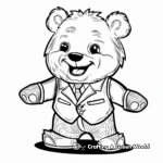 Dress-Up Build a Bear Coloring Pages 3