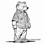 Dress-Up Build a Bear Coloring Pages 4