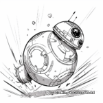 Dynamic Action Scene BB-8 Coloring Pages 4