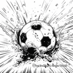 Dynamic Action Soccer Ball Coloring Pages 3