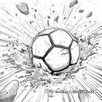 Dynamic Action Soccer Ball Coloring Pages 4