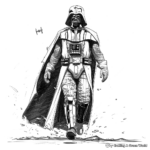 Dynamic Darth Vader Clone Wars Coloring Pages 1