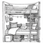 Dynamic Dorm Room Coloring Pages 3