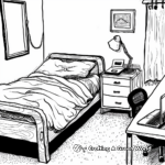 Dynamic Dorm Room Coloring Pages 4