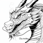 Dynamic Dragon Coloring Pages for Fantasy Lovers 4