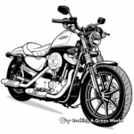 Dynamic Harley Davidson Sportster Coloring Pages 3