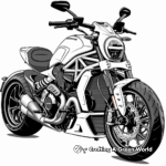 Dynamic Harley Davidson Sportster Coloring Pages 4
