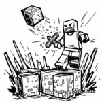 Dynamic Lego Minecraft Steve Coloring Pages 2