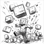 Dynamic Lego Minecraft Steve Coloring Pages 3
