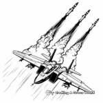 Dynamic Missile Launch Coloring Pages 3