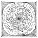 Dynamic Square Spiral Coloring Pages 3