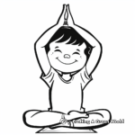 Dynamic Sun Salutation Yoga Coloring Pages 1