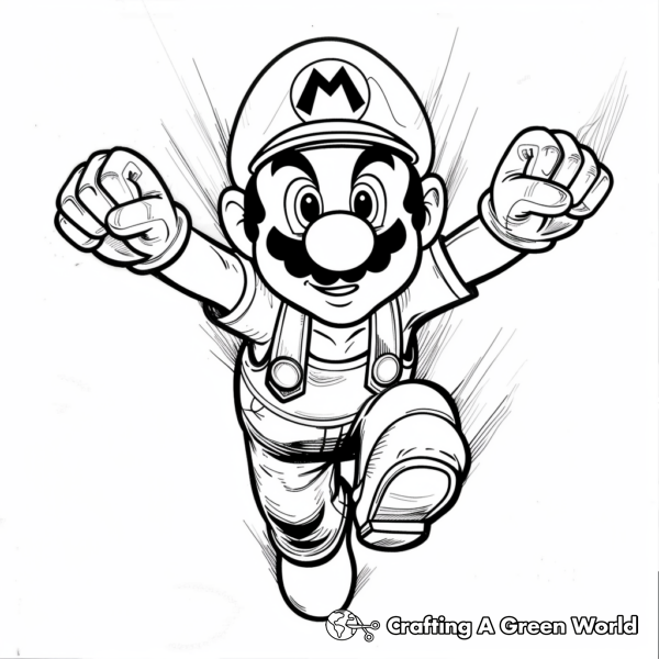 Dynamic Super Mario Coloring Pages 1