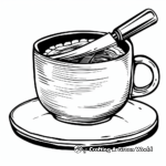 Early Morning Nutella Breakfast Spread Coloring Pages 2