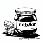 Early Morning Nutella Breakfast Spread Coloring Pages 3