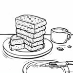 Early Morning Nutella Breakfast Spread Coloring Pages 4