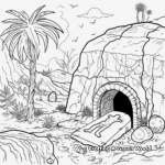 Easter Theme Empty Tomb Coloring Pages 3