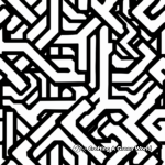 Easy Geometric Pattern Coloring Pages 1