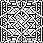 Easy Geometric Pattern Coloring Pages 4