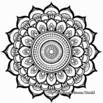 Easy Mandala Coloring Pages for Preschoolers 1