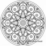 Easy Mandala Coloring Pages for Preschoolers 3