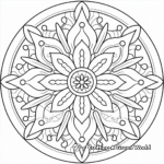Easy Mandala Coloring Pages for Preschoolers 4