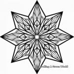 Easy-to-Color Star Shaped Geometric Mandala Pages 2