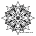 Easy-to-Color Star Shaped Geometric Mandala Pages 3
