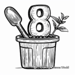 Eco-Friendly Garden Number 8 Coloring Pages 1