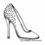 Edgy Studs and Spikes High Heel Coloring Pages 3