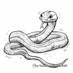 Educational Black Mamba Coloring Pages (Labelled) 1