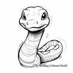 Educational Black Mamba Coloring Pages (Labelled) 4