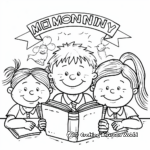 Educational Monday at School Coloring Pages 1