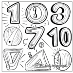 Educational Numbers 1-10 Coloring Pages for Preschoolers 4