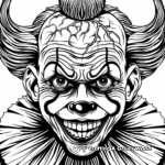 Eerie Mime Clown Coloring Pages 3