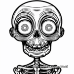 Eerie Sugar Skull Coloring Pages 3