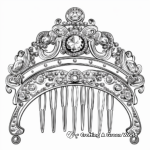 Elaborate Hairpin Jewelry Coloring Pages 2