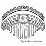 Elaborate Hairpin Jewelry Coloring Pages 4